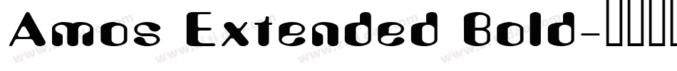 Amos Extended Bold字体转换